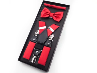 Nadrágtartó szett - piros