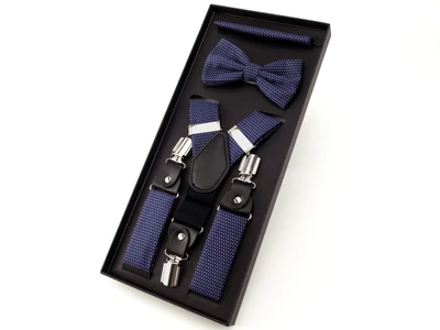 Hózentróger szett - kék aprómintás