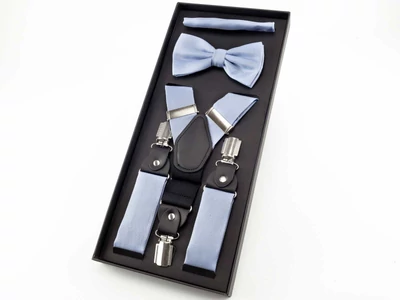 Férfi hózentróger szettben - babakék