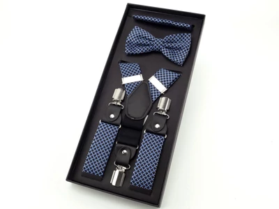 Hózentróger szett - kék aprómintával