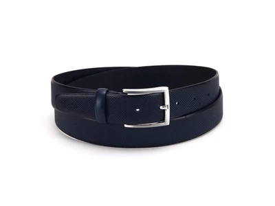 Divatos férfi bőr öv - navy kék | 392