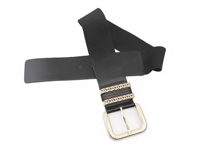 Trendi női öv ruhához - fekete
