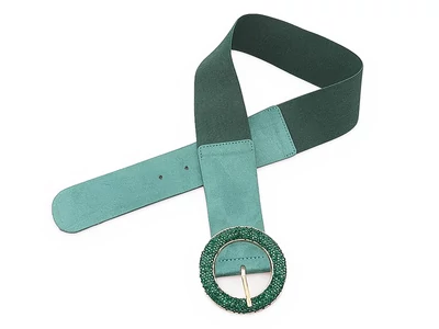 Elegáns női sztreccs öv - méregzöld