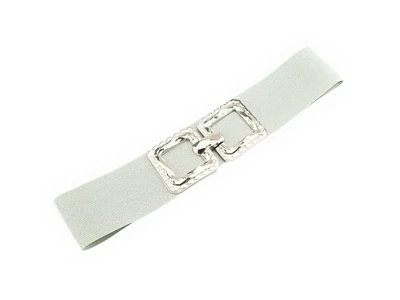 Alkalmi gumis női öv - ezüst