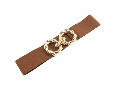 Divatos női öv - kávébarna