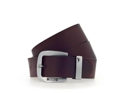 Mustang bőr öv - sötétbarna