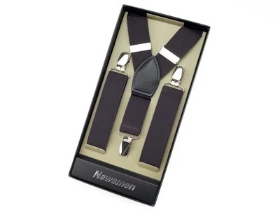 Nadrágtartó díszdobozban - csokibarna