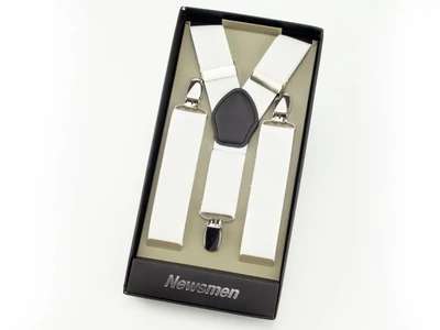 Nadrágtartó díszdobozban - fehér