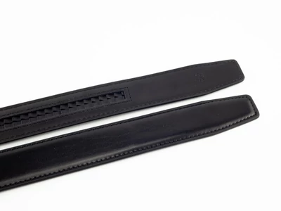 3,5cm-es rostbőr nadrágszíj automata övcsathoz - fekete