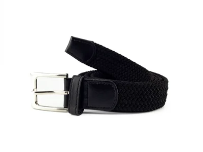 Gumis fonott öv - fekete