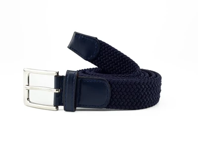 Gumis fonott öv - sötétkék