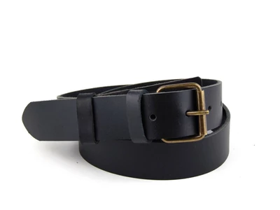 Katonai öv marhabőr - fekete | M01