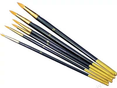 Hegyes ecset szett - 6 db-os