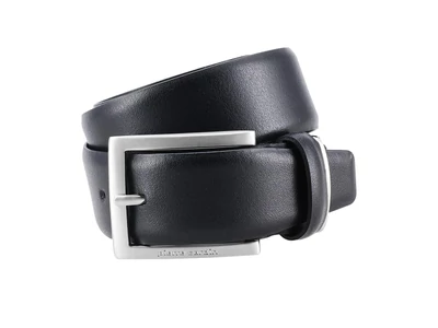 Pierre Cardin bőr öltöny öv - fekete