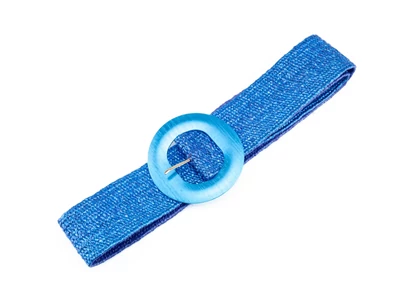 Női gumis divatöv - kék II.oszt