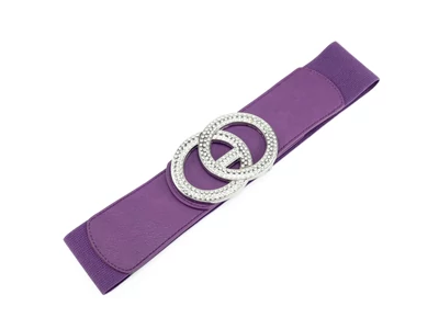 Strasszos gumis öv - lila
