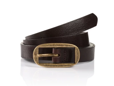 Tom Tailor prémium bőr öv - sötétbarna | TTMARIAH