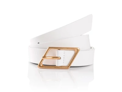 Tom Tailor Denim bőröv - fehér | TTDHAILEY