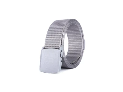 Műanyag csatos öv - világosszürke| 1000